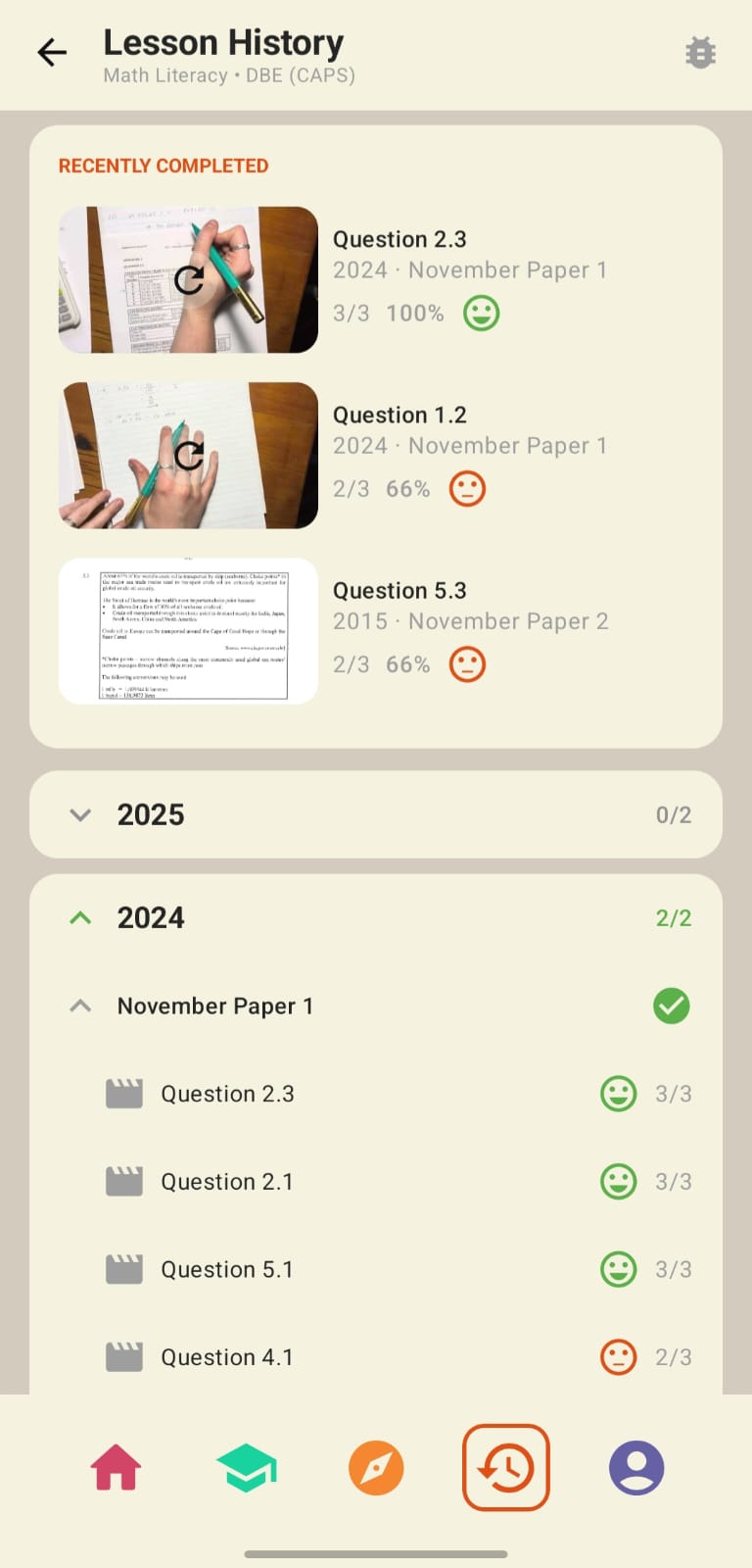 Track your progress